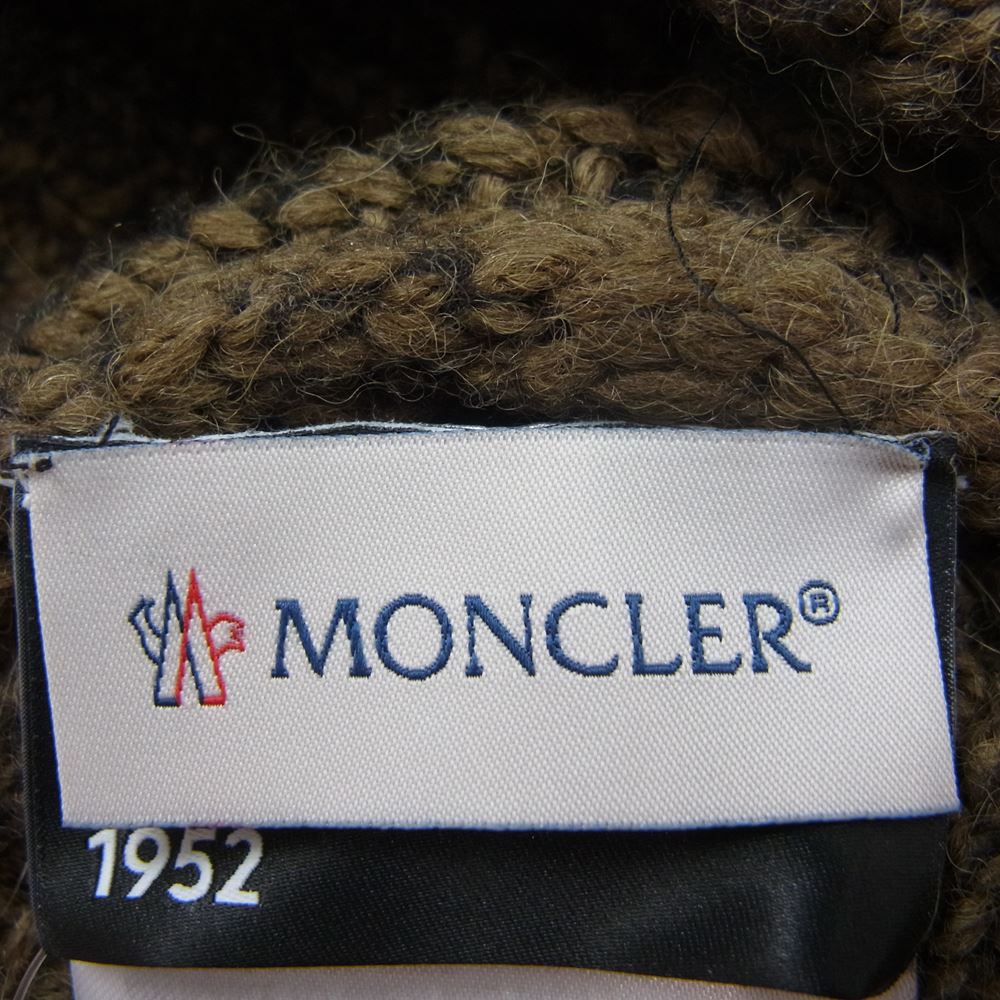 MONCLER モンクレール GENIUS BERRETTO TRICOT ジーニアス ビーニー ニット帽 ベージュ系【中古】