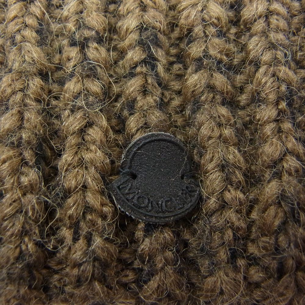 MONCLER モンクレール GENIUS BERRETTO TRICOT ジーニアス ビーニー ニット帽 ベージュ系【中古】