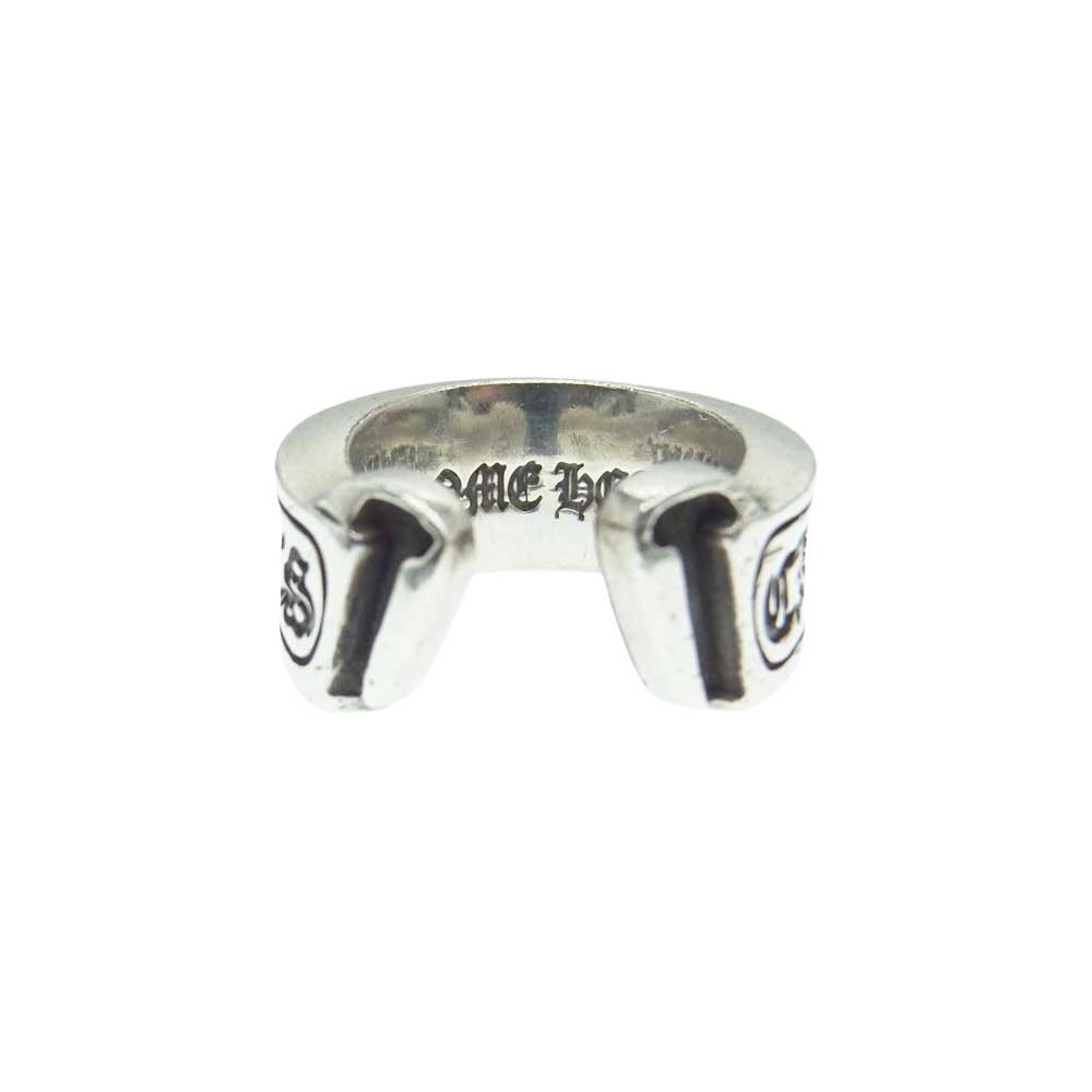 CHROME HEARTS クロムハーツ（原本無） SCROLL LABEL ラージ スクロールラベル リング シルバー系【中古】