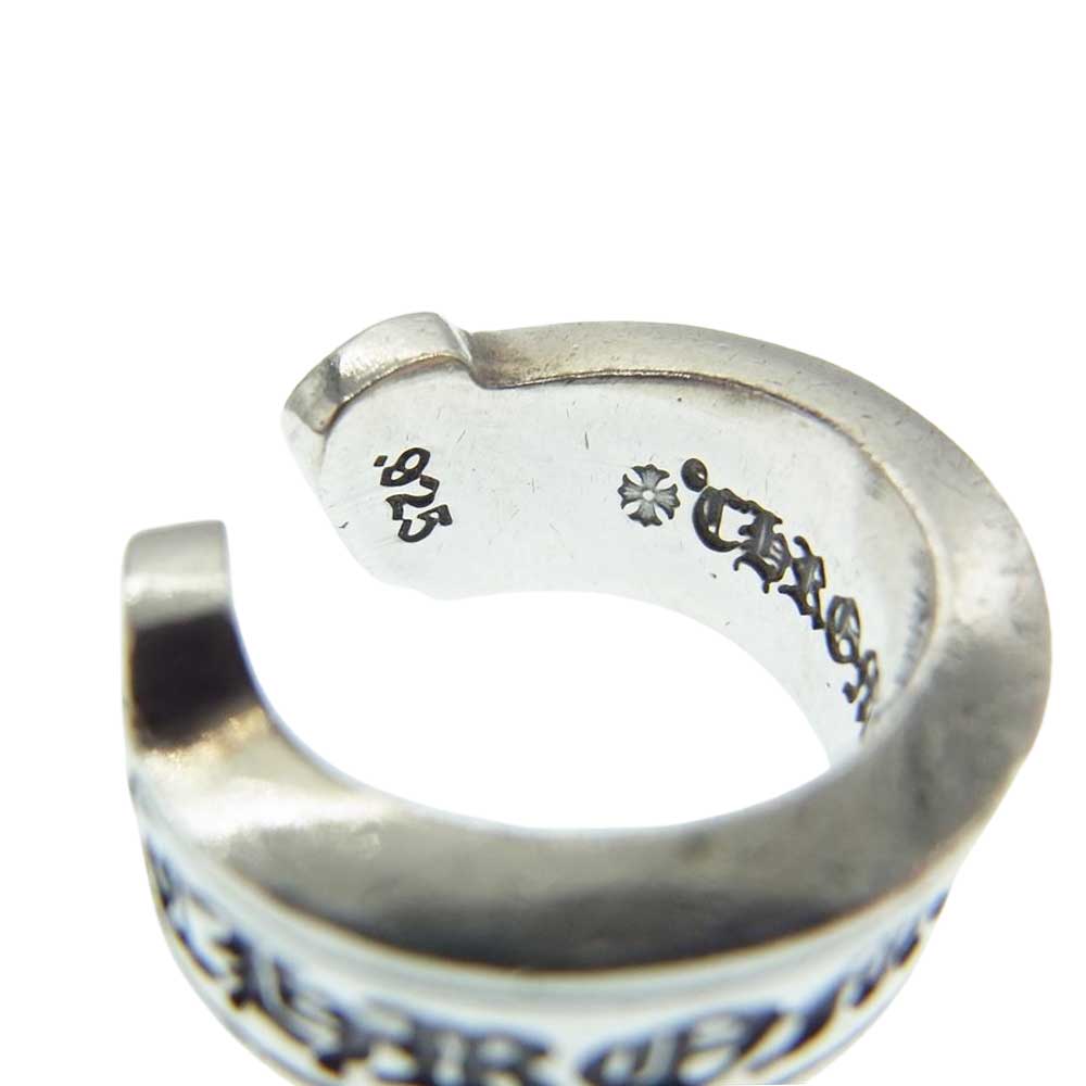 CHROME HEARTS クロムハーツ（原本無） SCROLL LABEL ラージ スクロールラベル リング シルバー系【中古】