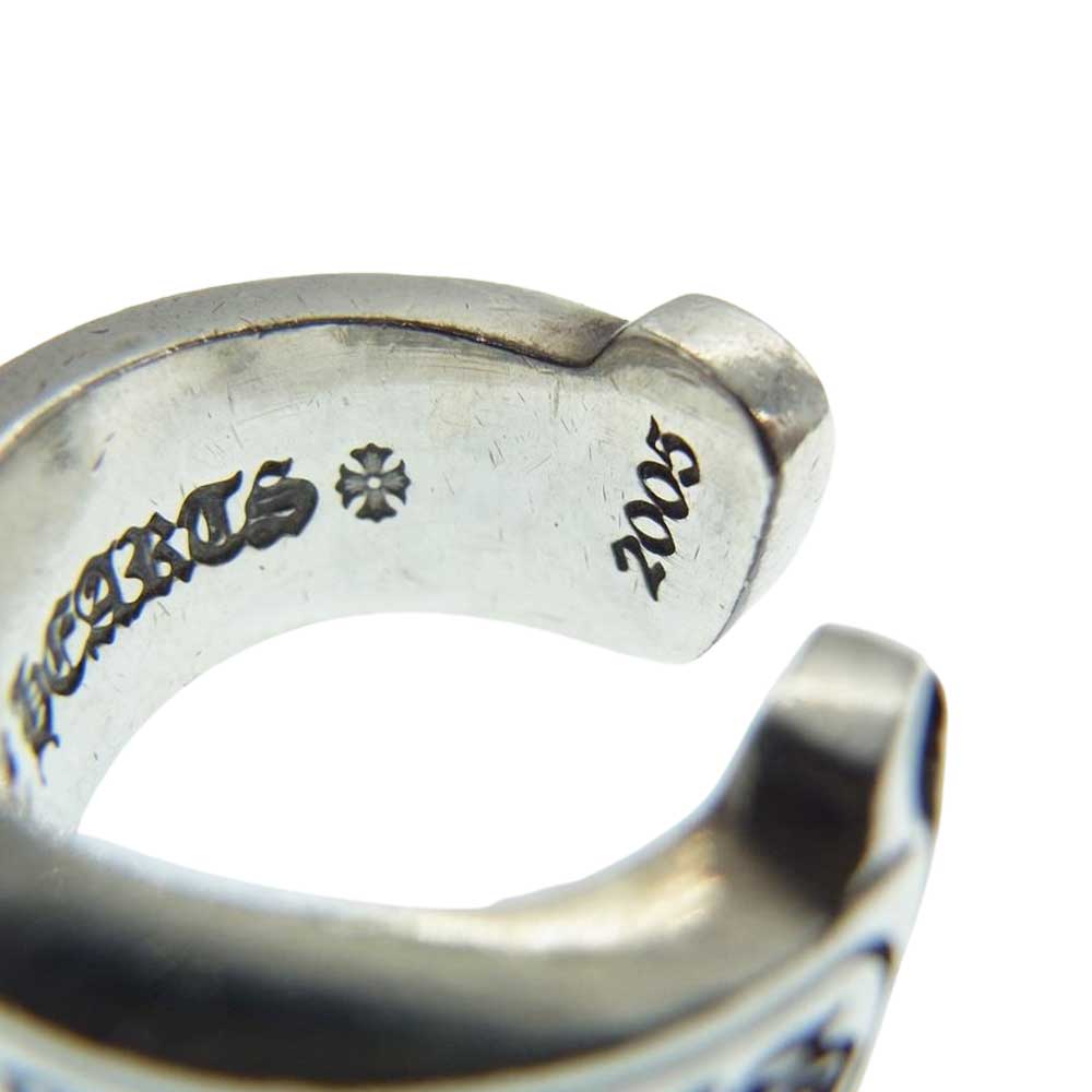 CHROME HEARTS クロムハーツ（原本無） SCROLL LABEL ラージ スクロールラベル リング シルバー系【中古】