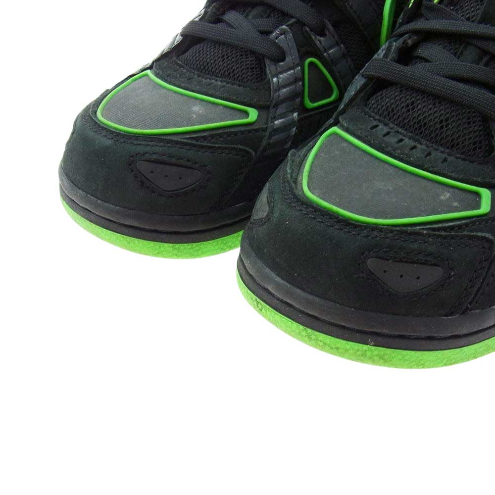 NIKE ナイキ OFF-WHITE CU6015-001 AIR RUBBER DUNK LOW "GREEN STRIKE" オフホワイト エアラバー ダンク ロー スニーカー ブラック系 グリーン系 27cm【中古】