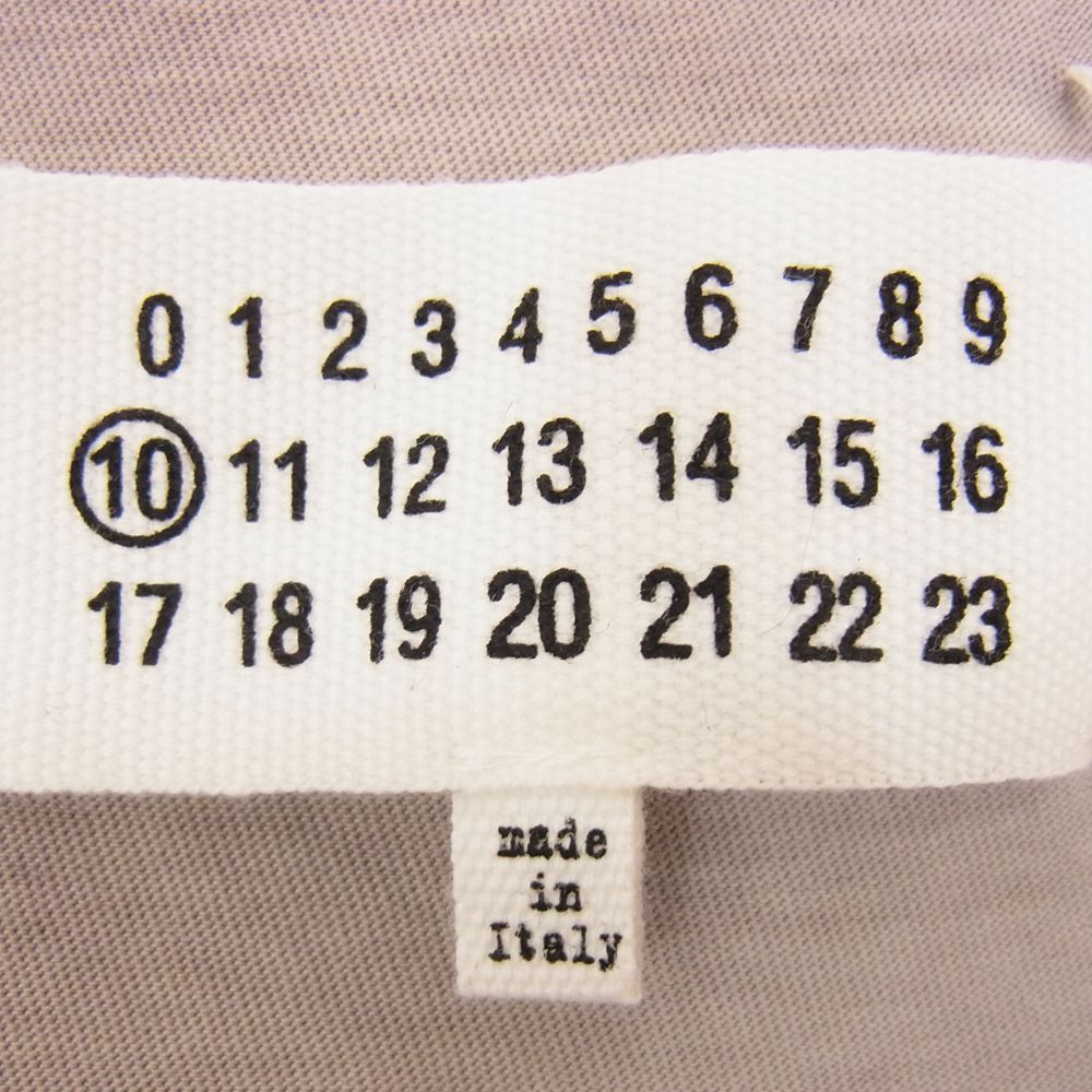 MARTIN MARGIELA マルタンマルジェラ 20SS S30GC0704 10ライン 四つタグ ガーメントダイ クルーネック 半袖 Tシャツ グレー系 48【中古】