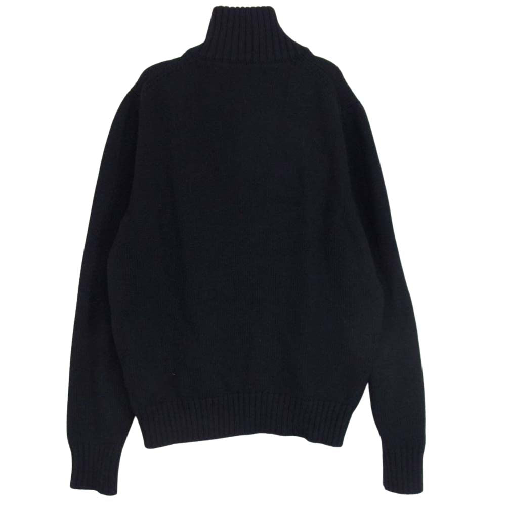 ZANONE ザノーネ 7ETJP1 ZC239 イタリア製 WOOL CARDIGAN スローウエアジャパン ウール ニット カーディガン ネイビー系 44【中古】
