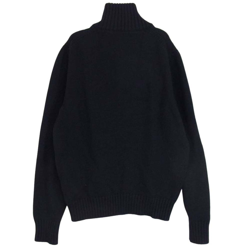 ZANONE ザノーネ 7ETJP1 ZC239 イタリア製 WOOL CARDIGAN スローウエアジャパン ウール ニット カーディガン ネイビー系 44【中古】