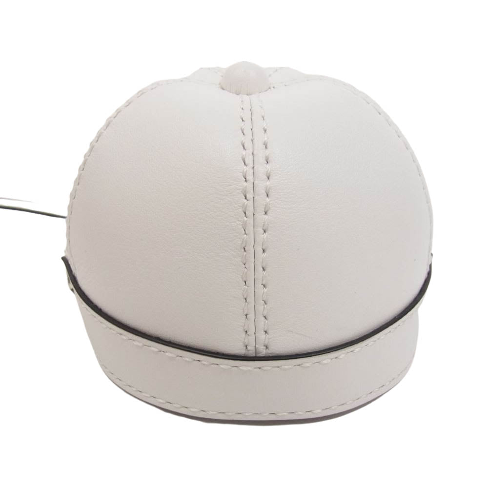 JWアンダーソン NANO CAP BAG レザー ナノ キャップ ショルダーバッグ ホワイト系【中古】