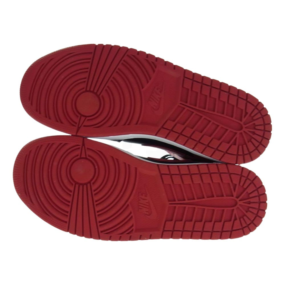 NIKE AIR JORDAN ナイキ ジョーダン 554724-074 AIR JORDAN1 MID エアジョーダン1 ミッド ミドルカット スニーカー ブレッド ブラック ブラック系 レッド系 27.0㎝【新古品】【未使用】【中古】