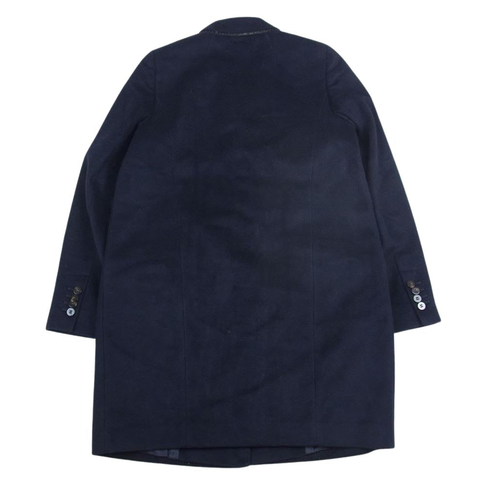 MAX&CO マックスアンドコー カシミヤ混 ウール コート ネイビー系 38【中古】