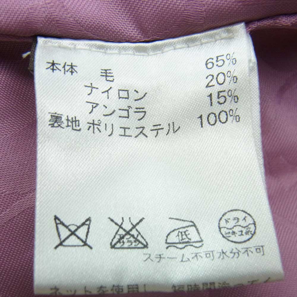COACH コーチ アンゴラ混 金ボタン ウール コート 中国製 ブラウン系 XS【中古】