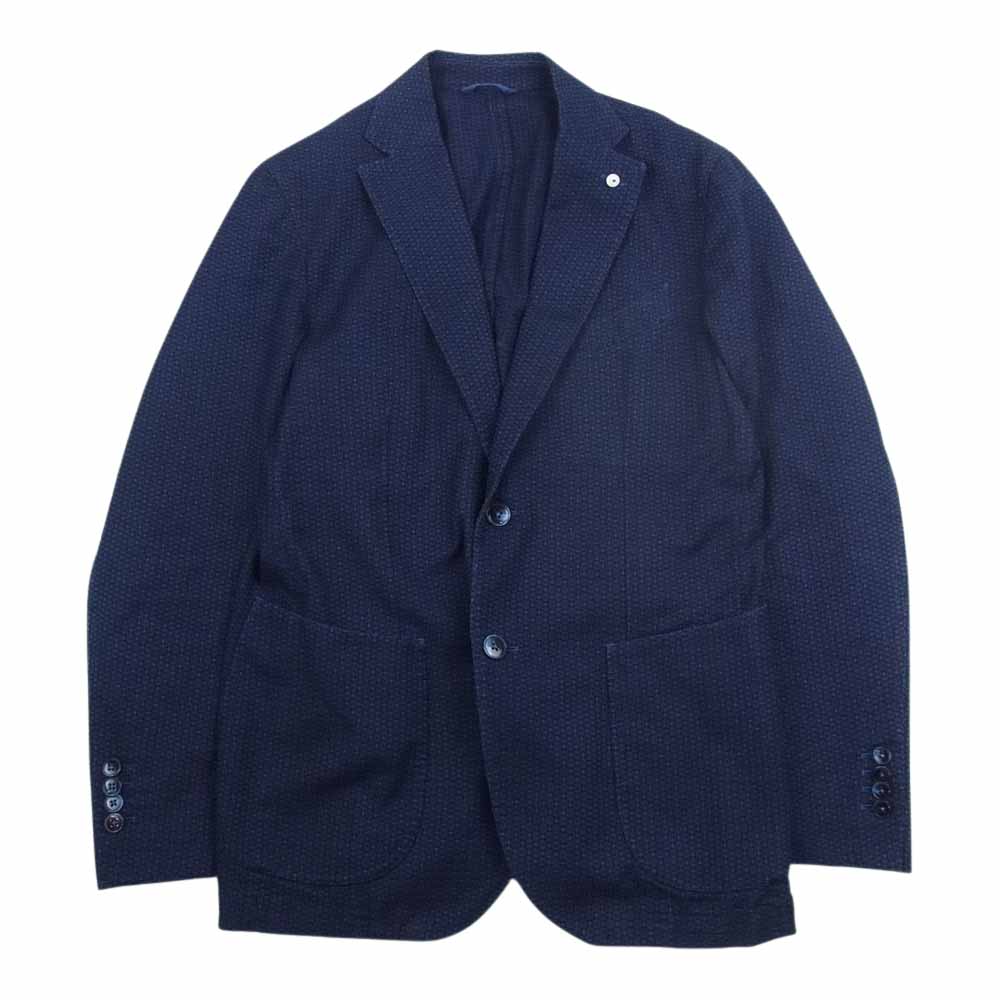 エルビーエム1911 コットン テーラード ジャケット ネイビー系 S【中古】