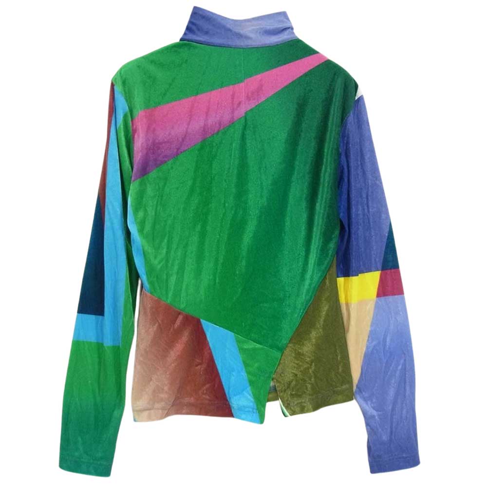 ISSEY MIYAKE イッセイミヤケ IM73-JK018 ベロア ハーフジップ カットソー 長袖 マルチカラー系 M【中古】