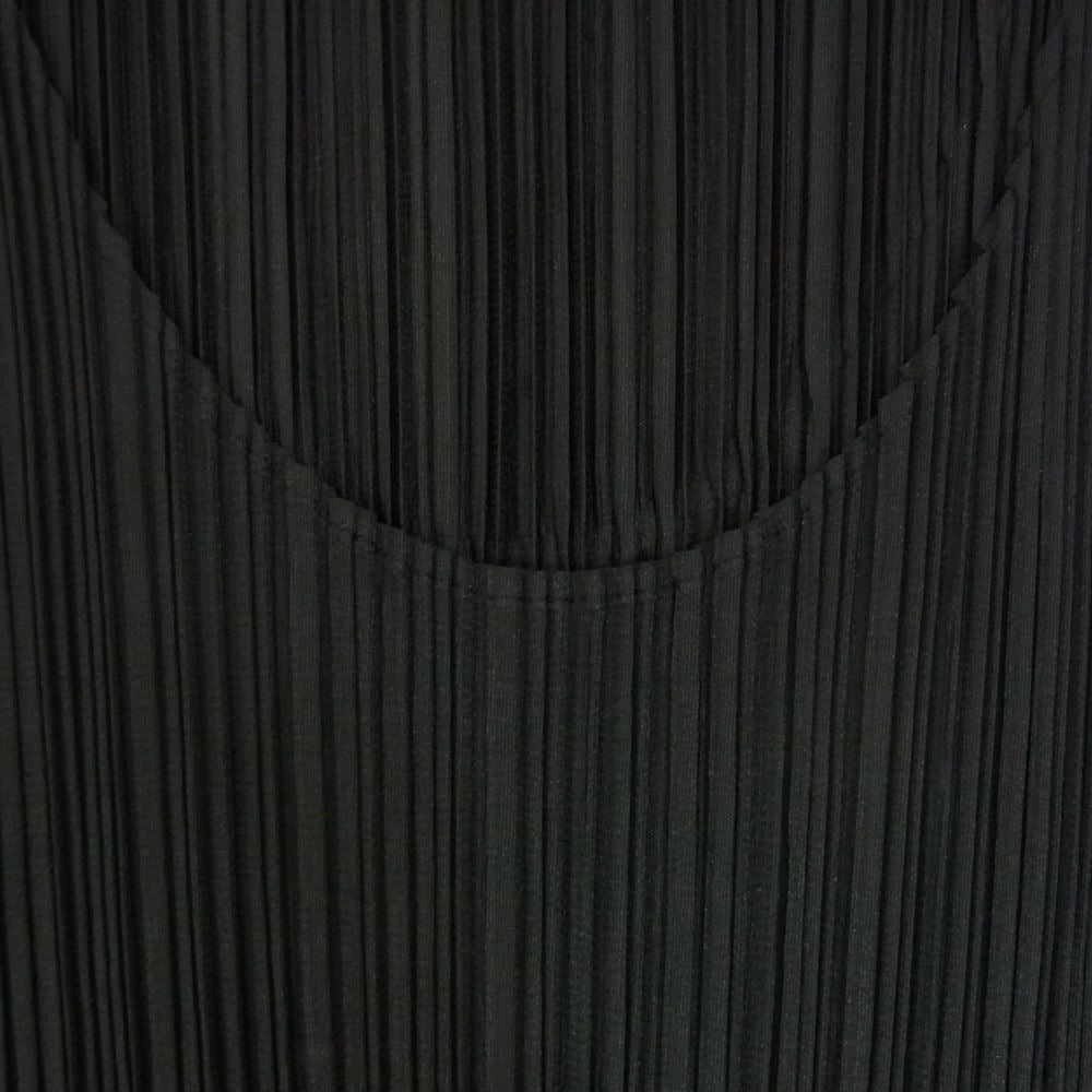 PLEATS PLEASE プリーツプリーズ イッセイミヤケ PP04-JK600 プリーツ加工 ノースリーブ カットソー ブラック ブラック系 3【中古】
