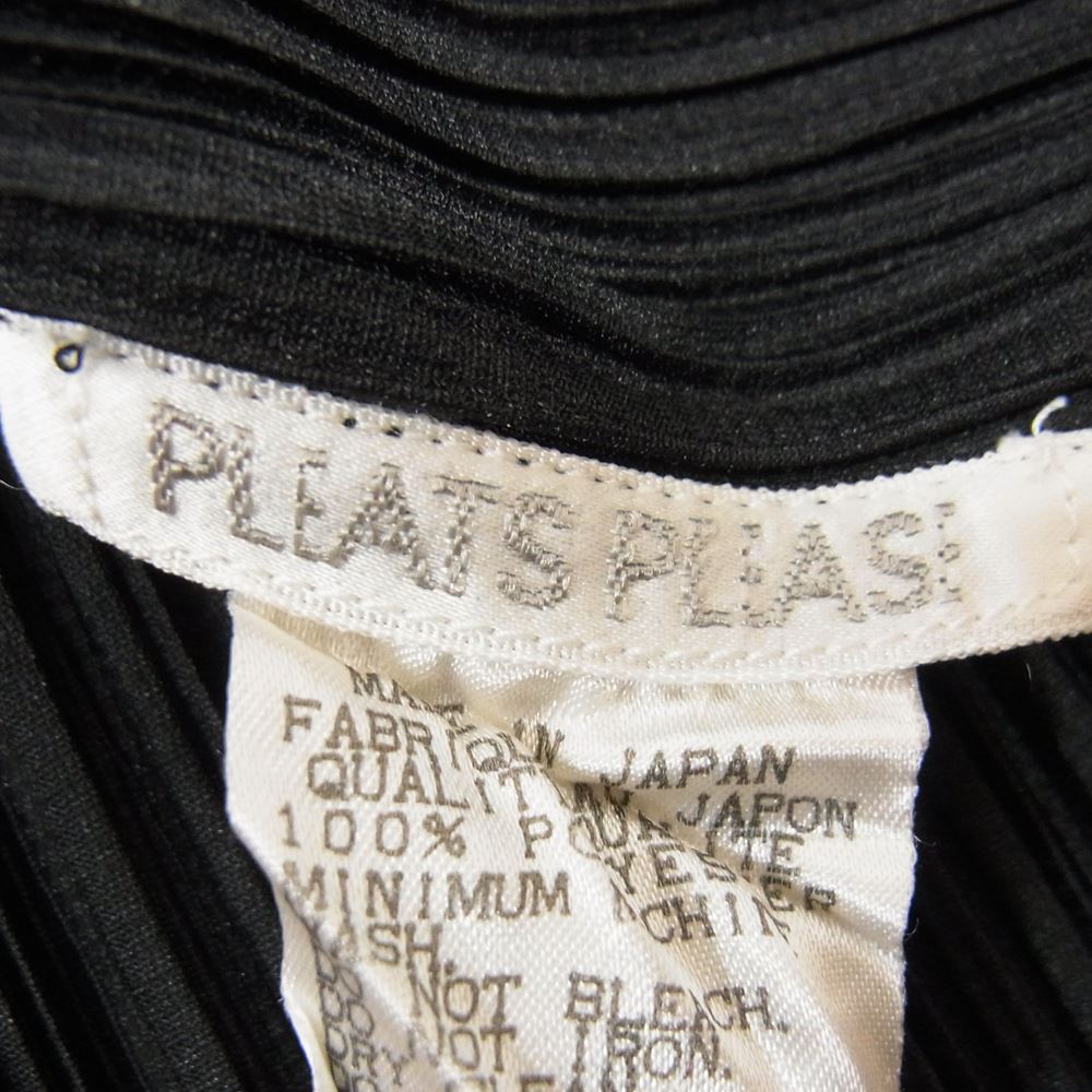 PLEATS PLEASE プリーツプリーズ イッセイミヤケ PP04-JK600 プリーツ加工 ノースリーブ カットソー ブラック ブラック系 3【中古】