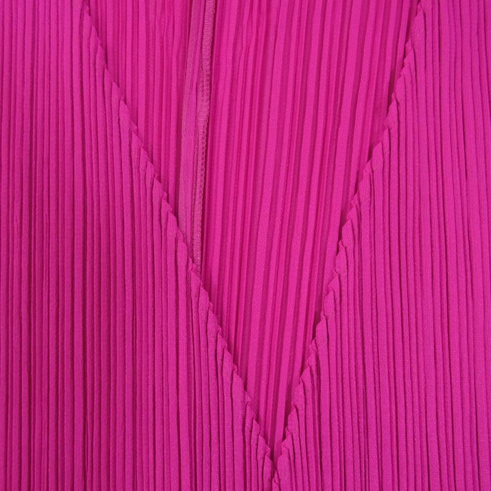 PLEATS PLEASE プリーツプリーズ イッセイミヤケ PP64-JO607 プリーツ加工 カーディガン 長袖 パープル パープル系 3【中古】