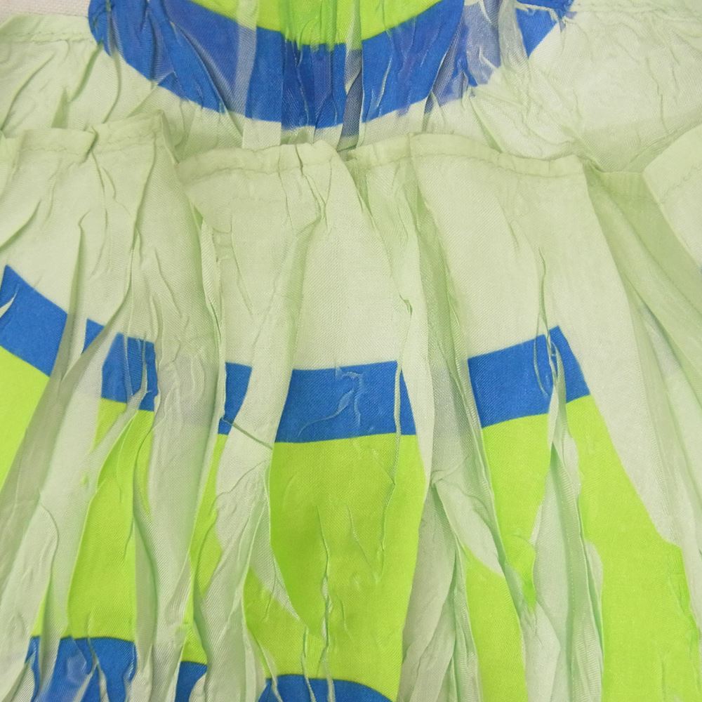 PLEATS PLEASE プリーツプリーズ イッセイミヤケ PP34-ZT902 立体デザイン 転写 プリント カットソー 半袖 ライトグリーン系 3【中古】