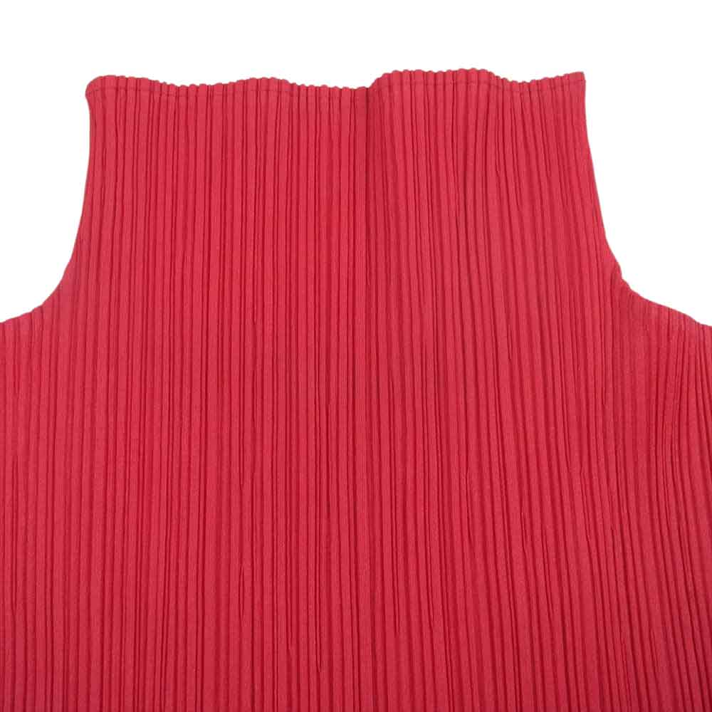 PLEATS PLEASE プリーツプリーズ イッセイミヤケ PP71-JK604 プリーツ加工 ボトルネック カットソー 長袖 ピンク ピンク系 3【中古】