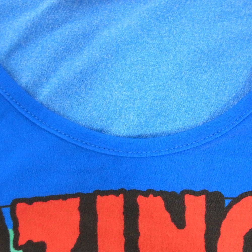 PLEATS PLEASE プリーツプリーズ イッセイミヤケ PP91-JR113 アメコミ 漫画 プリント Tシャツ カットソー 半袖 ブルー系 3【中古】