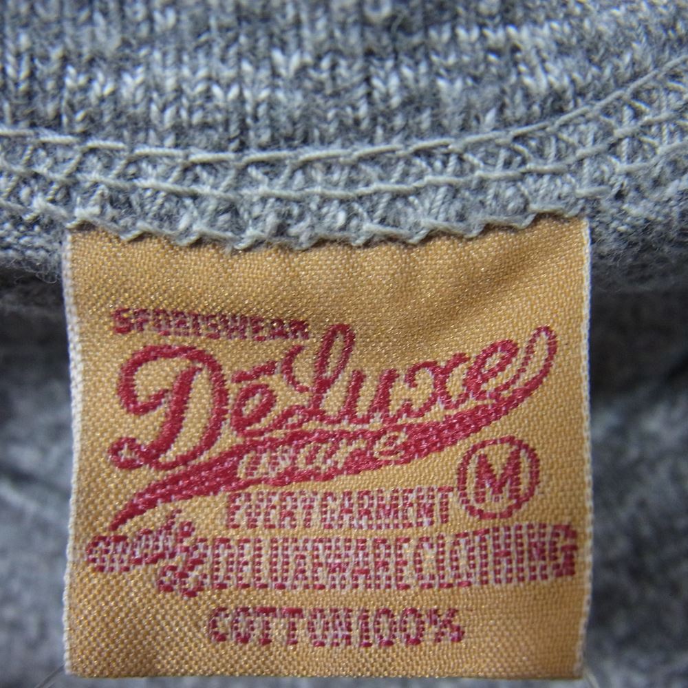 デラックスウエア BRGー21E 半袖 ブランドロゴ プリント Tシャツ グレー系 M【美品】【中古】