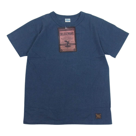 デラックスウエア MTG-PB　 MIDDLEWEIGHT ミドルウェイト 半袖 Ｔシャツ ネイビー系 M【美品】【中古】