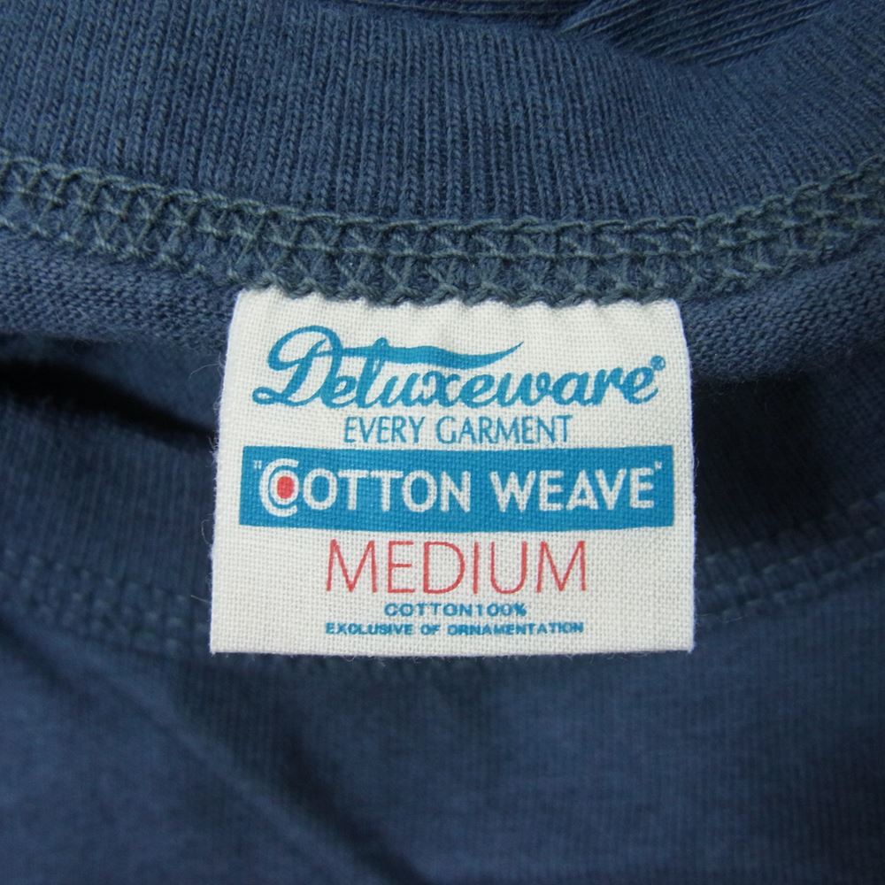 デラックスウエア MTG-PB　 MIDDLEWEIGHT ミドルウェイト 半袖 Ｔシャツ ネイビー系 M【美品】【中古】