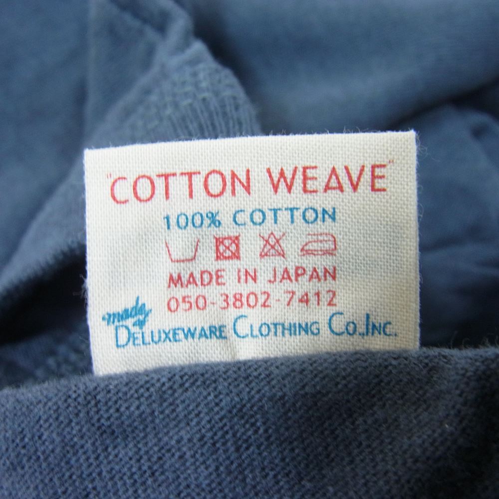 デラックスウエア MTG-PB　 MIDDLEWEIGHT ミドルウェイト 半袖 Ｔシャツ ネイビー系 M【美品】【中古】