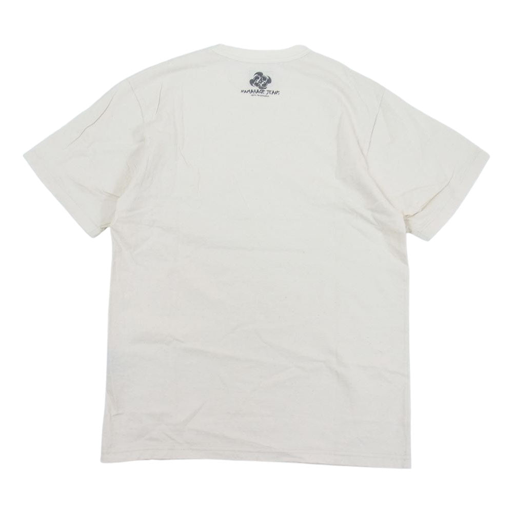 デラックスウエア NMT-001 なまはげジーンズ ONIGAMI T-SHIRT 半袖 Tシャツ ナチュラル M【美品】【中古】