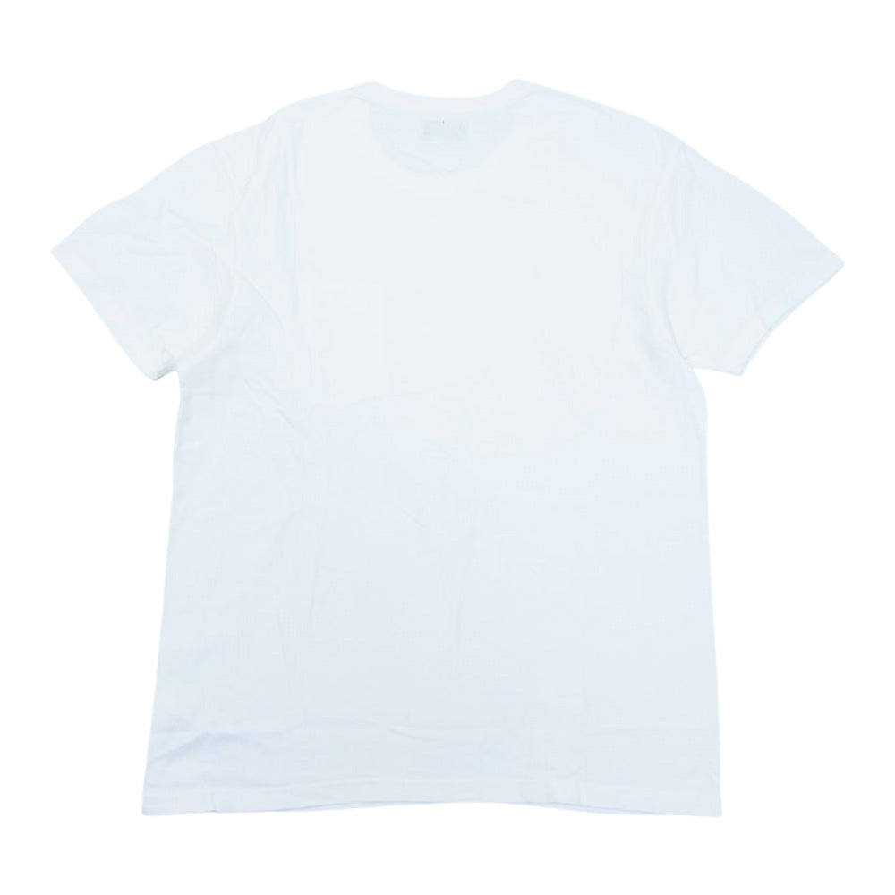 THE FLAT HEAD ザフラットヘッド 刺繍 ポケット 半袖 Tシャツ ホワイト系 M【中古】