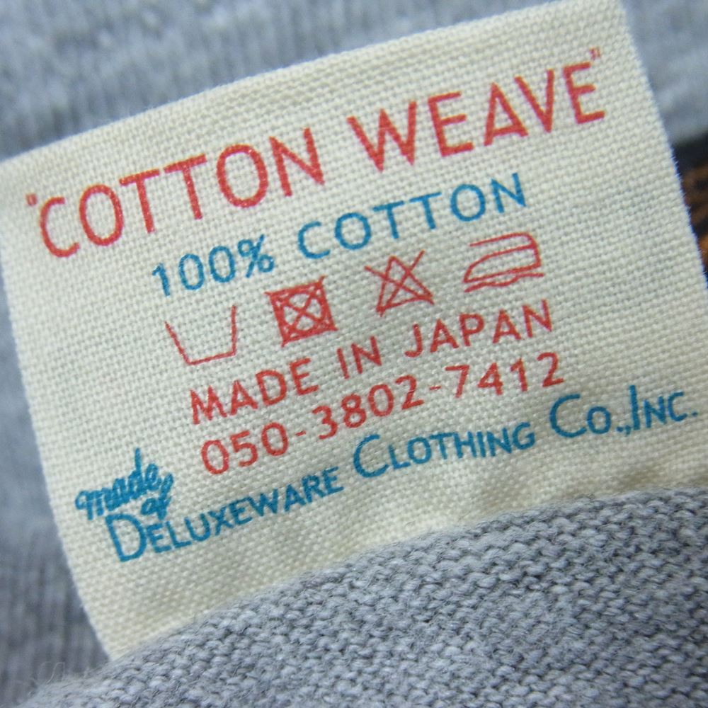 デラックスウエア MTG-PB MIDDLEWEIGHT ミドルウェイト 半袖 Ｔシャツ グレー系 M【美品】【中古】