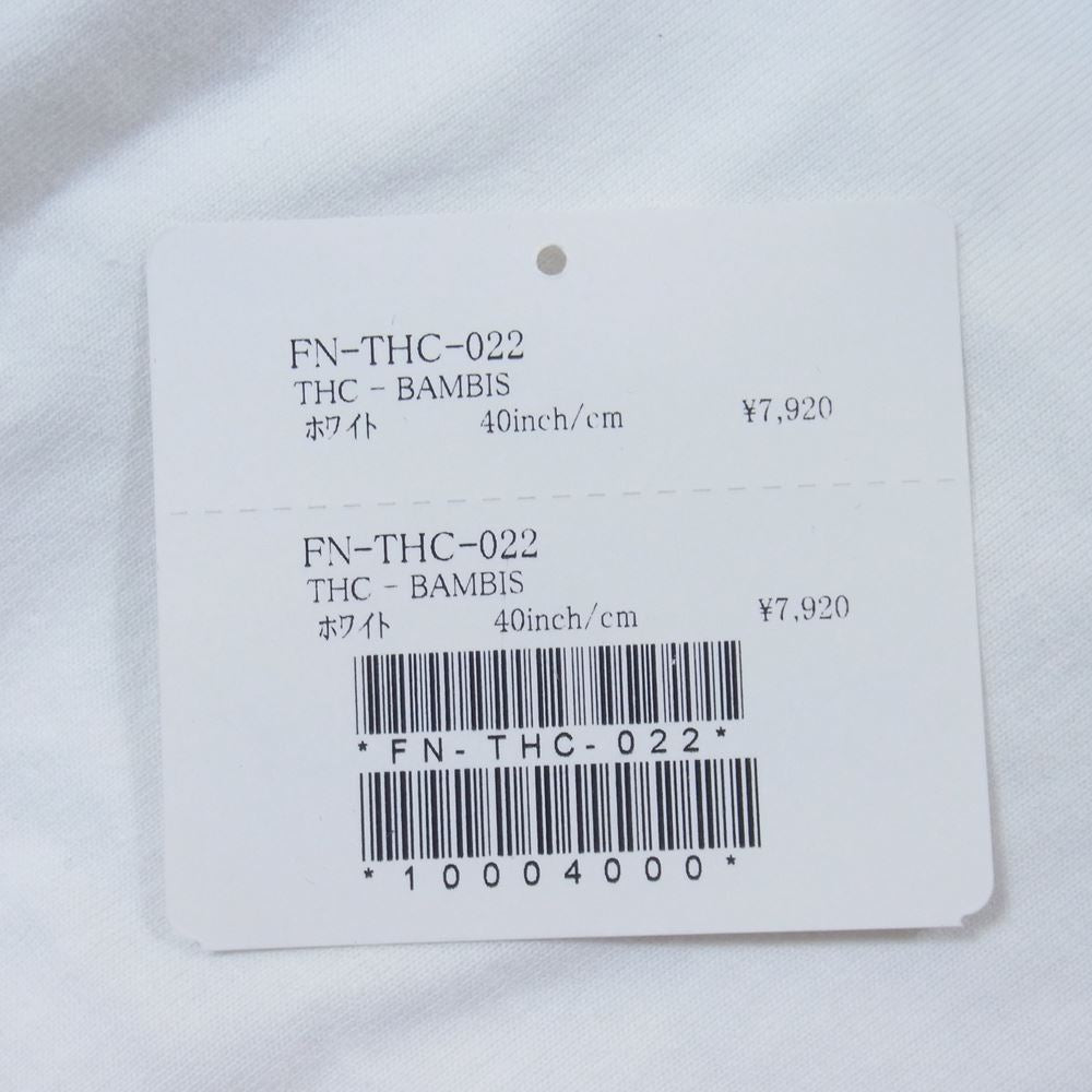 THE FLAT HEAD ザフラットヘッド FN-THC-022 3本針 1本外 THC 半袖 Tシャツ ホワイト系 40【美品】【中古】