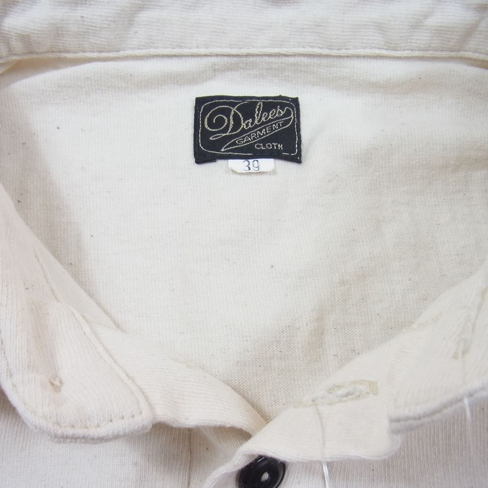 デラックスウエア SC20T DALEE'S ダリーズ クラシックカラー 半袖 ポロ シャツ ナチュラル 39【美品】【中古】