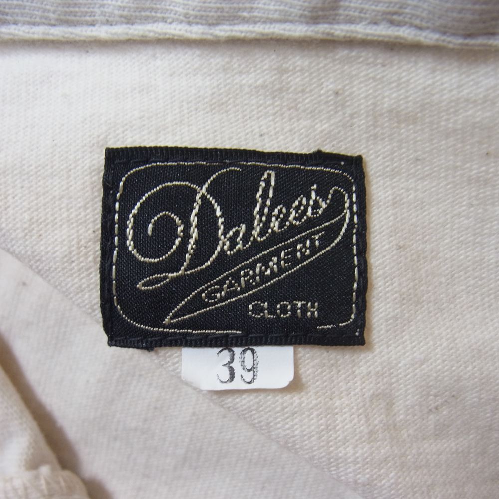 デラックスウエア SC20T DALEE'S ダリーズ クラシックカラー 半袖 ポロ シャツ ナチュラル 39【美品】【中古】