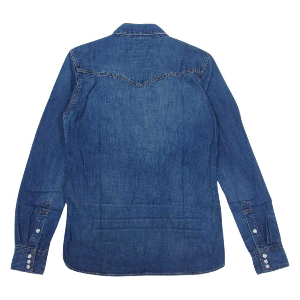 REMI RELIEF レミレリーフ デニム ウエスタン 長袖 シャツ インディゴブルー系 S【美品】【中古】