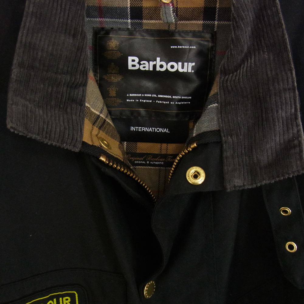 Barbour バブアー MWX0004BK51 INTERNATIONAL ORIGINAL WAX JACKET インターナショナル オリジナル オイルド ワックス ジャケット ブラック系 40【中古】