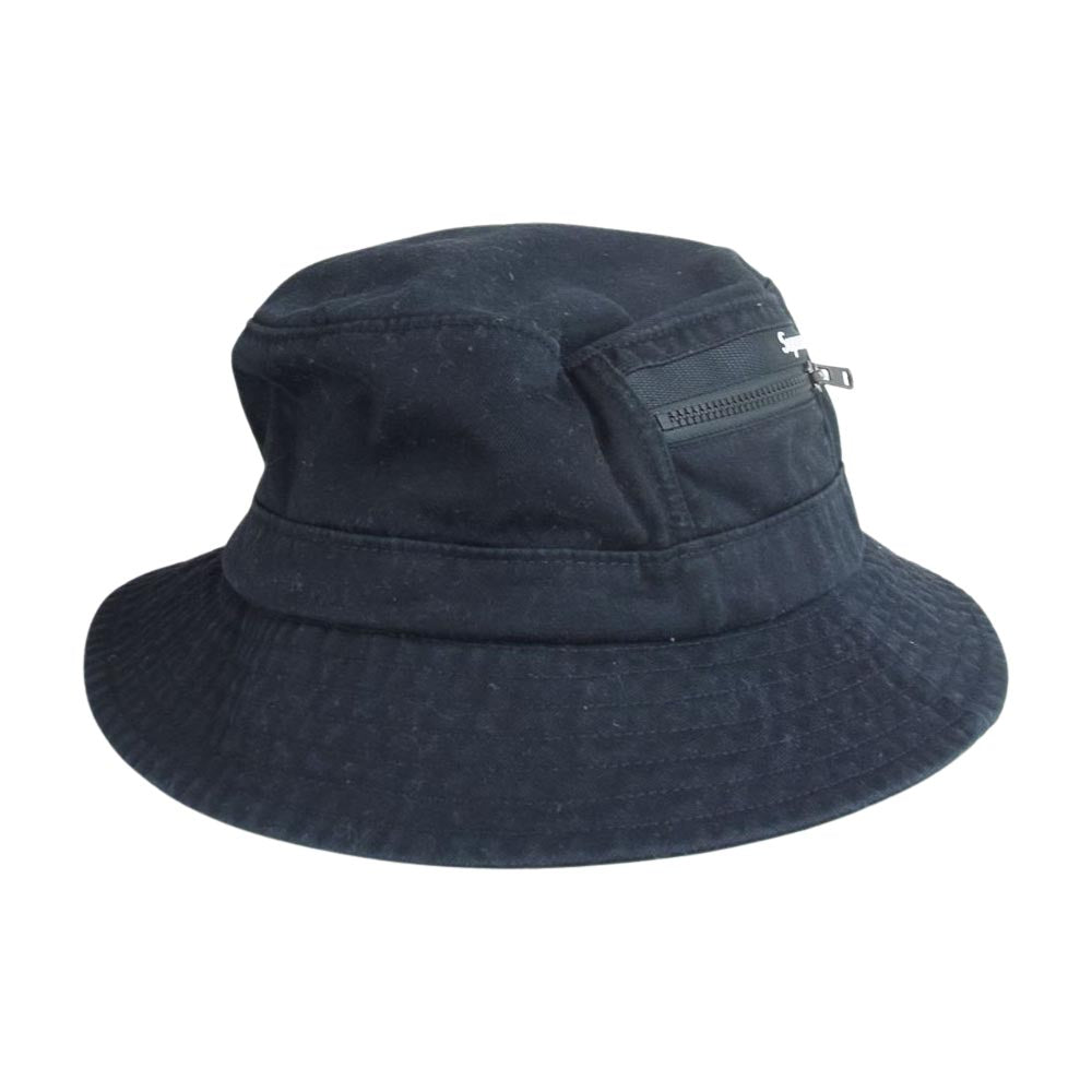 Supreme シュプリーム  22SS  Zip Pocket Crusher ジップ ポケット ハット  ブラック系 M/L【中古】