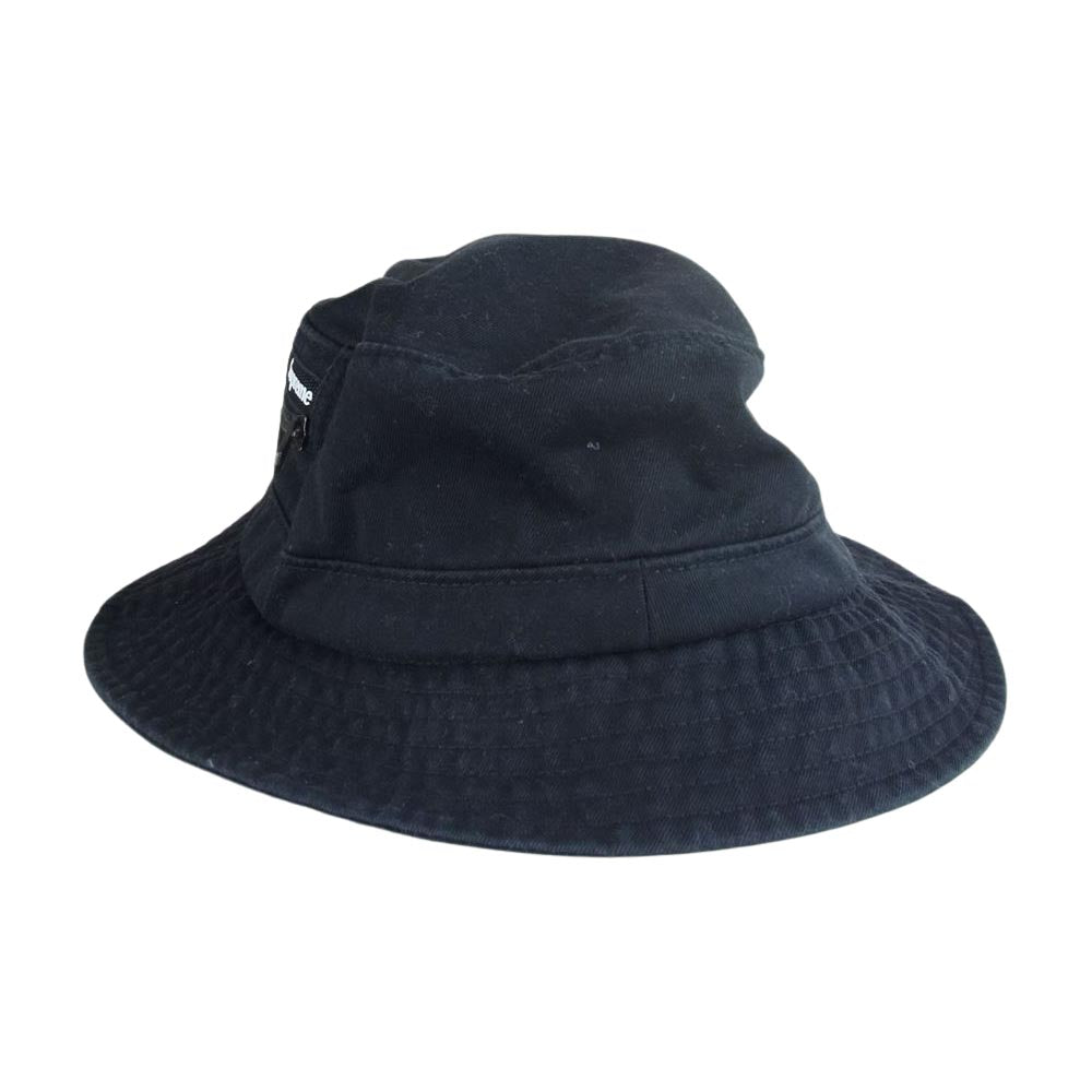 Supreme シュプリーム  22SS  Zip Pocket Crusher ジップ ポケット ハット  ブラック系 M/L【中古】
