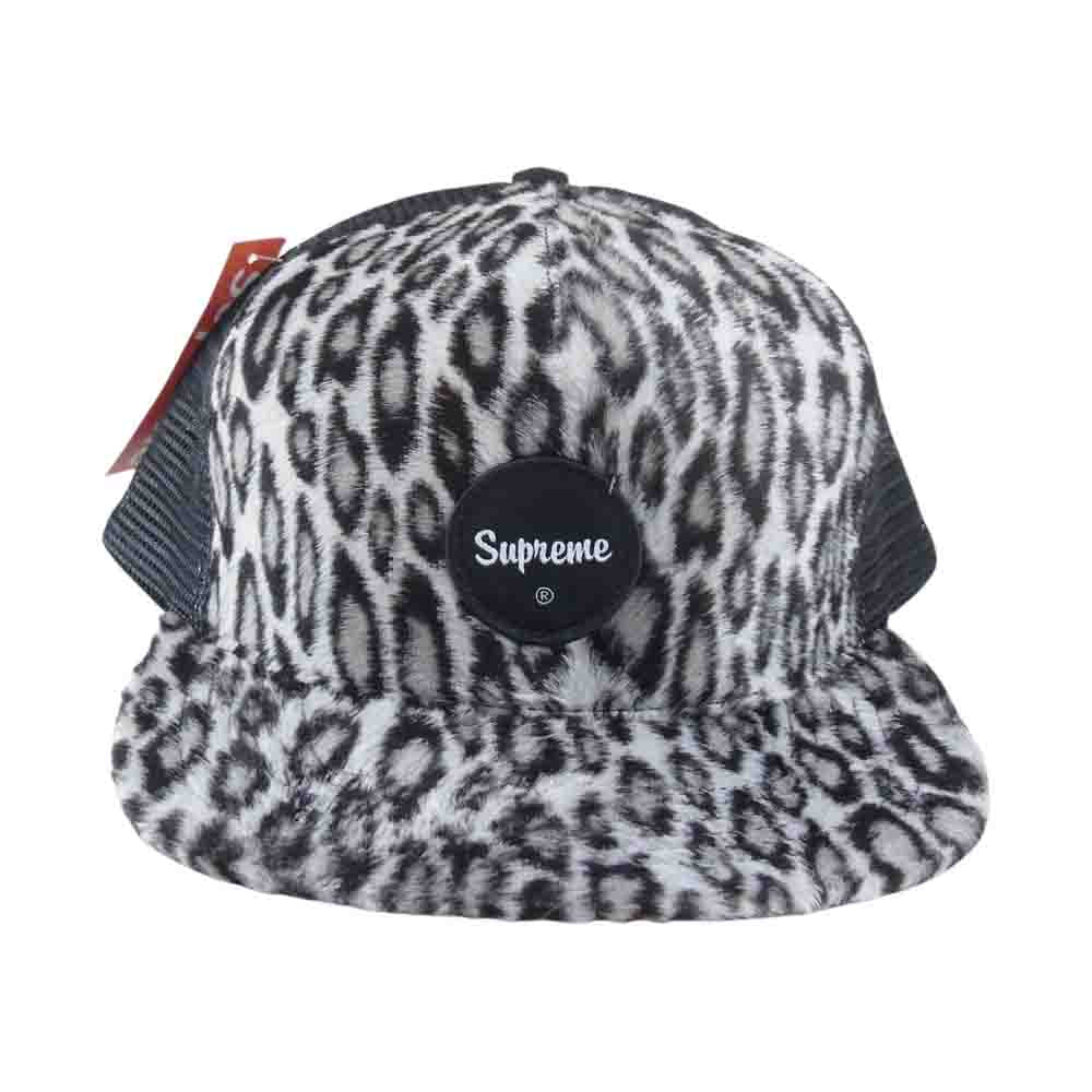 Supreme シュプリーム 20SS  Leopard Mesh Back 5-Panel レオパード柄 フェイクファー 5パネル メッシュ キャップ ブラック系【新古品】【未使用】【中古】