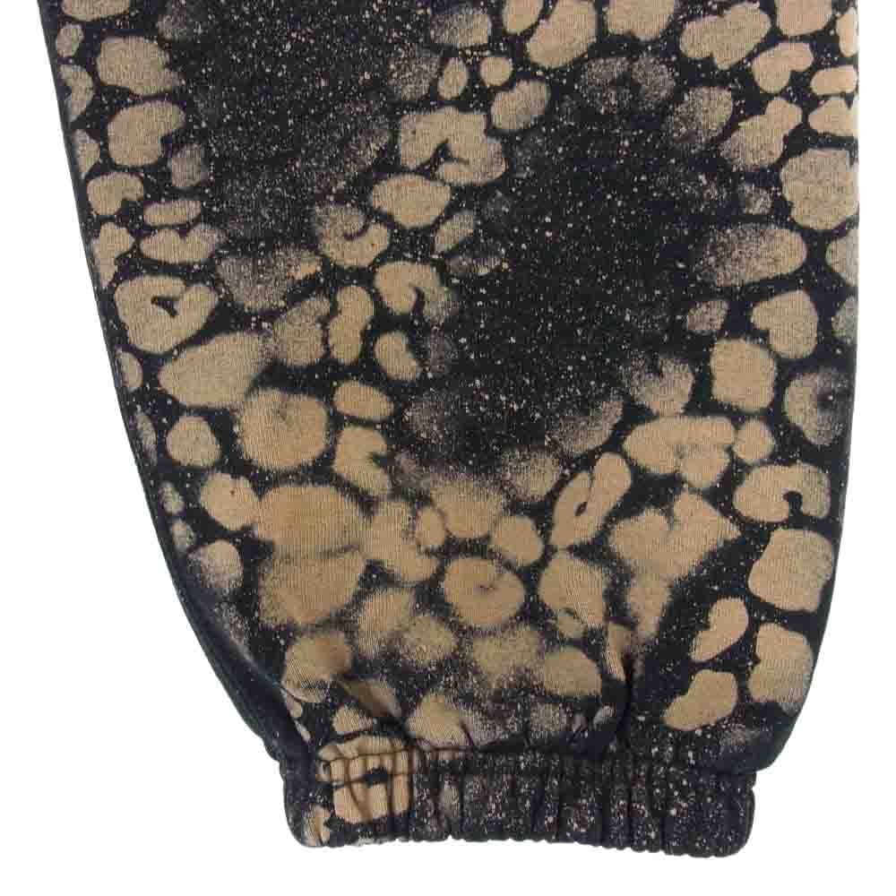Supreme シュプリーム 21SS Bleached Leopard Sweat Pants ブリーチド レオパード スウェット パンツ ライトブラウン系 ブラック系 M【極上美品】【中古】