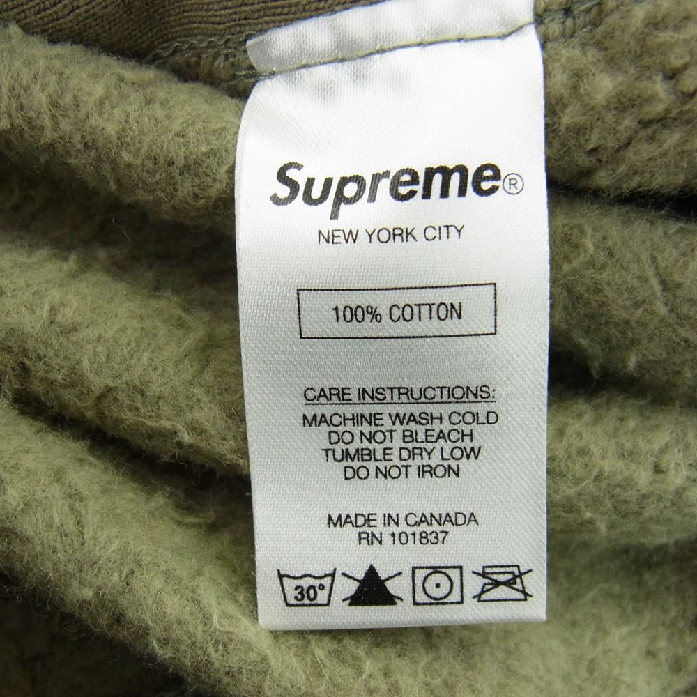 Supreme シュプリーム 20SS  Small Box Hooded Sweatshirt  スモール ボックス ロゴ フーディー スウェット パーカー モスグリーン系 M【中古】