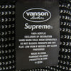 Supreme シュプリーム 22SS Vanson Leathers Sweater バンソン レザー ニット セーター ブラック系 L【極上美品】【中古】