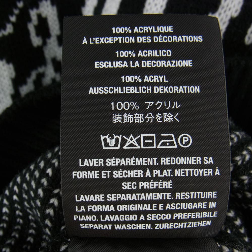 Supreme シュプリーム 22SS Vanson Leathers Sweater バンソン レザー ニット セーター ブラック系 L【極上美品】【中古】