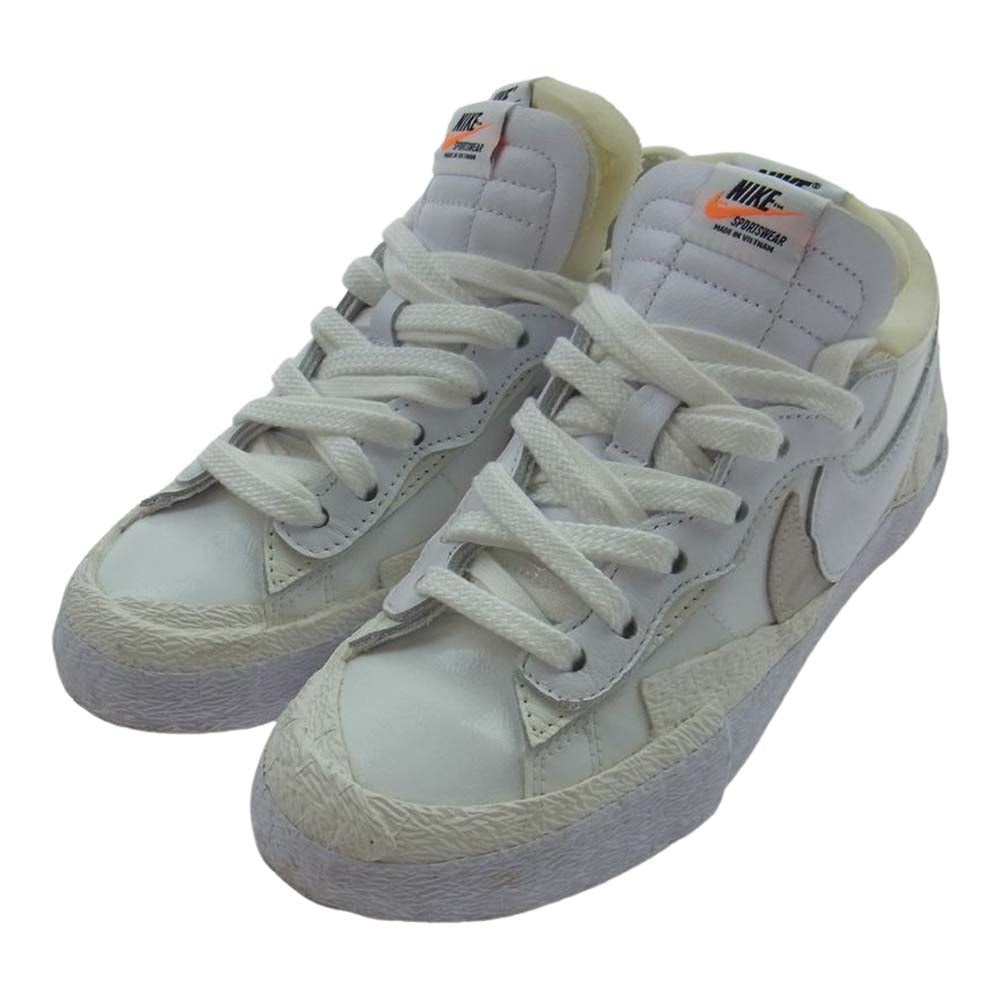 NIKE ナイキ DM6443-100 sacai サカイ Blazer Low ブレーザー ロー White Patent ホワイト パテント スニーカー ホワイト系 23.5cm【中古】