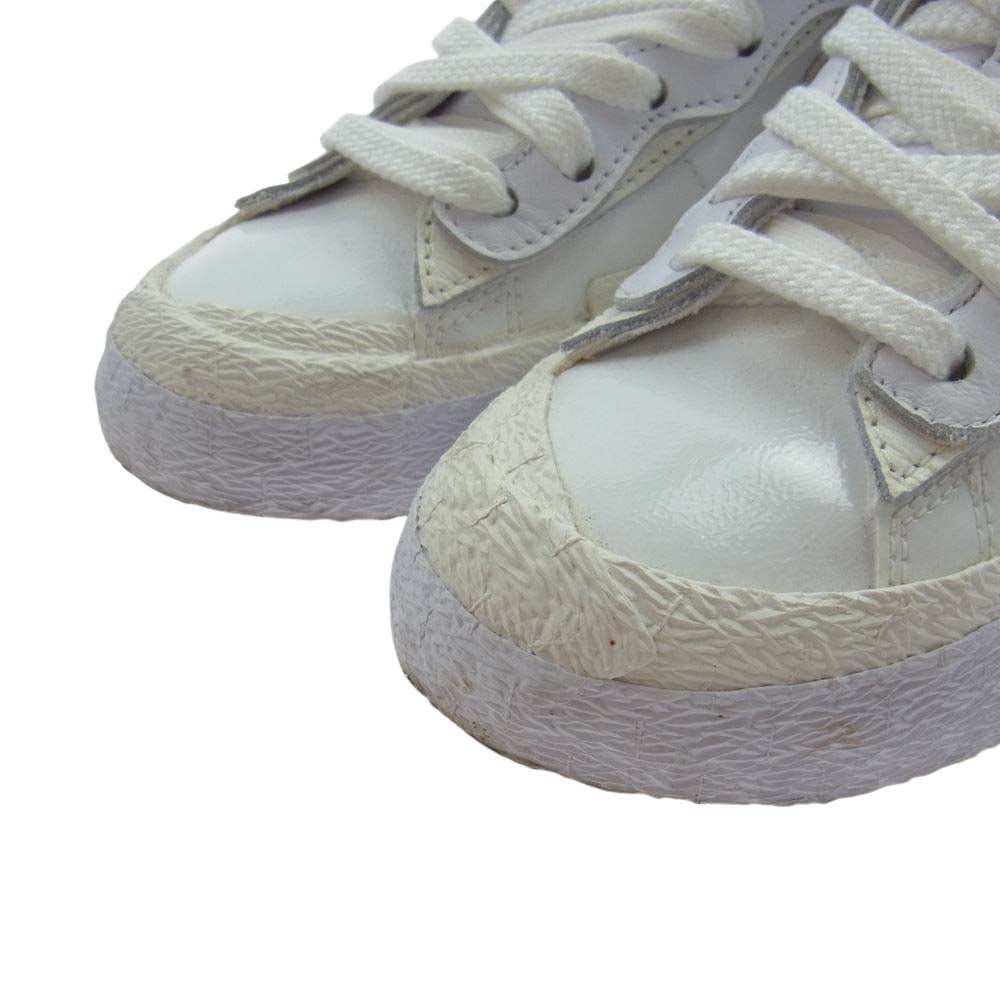 NIKE ナイキ DM6443-100 sacai サカイ Blazer Low ブレーザー ロー White Patent ホワイト パテント スニーカー ホワイト系 23.5cm【中古】