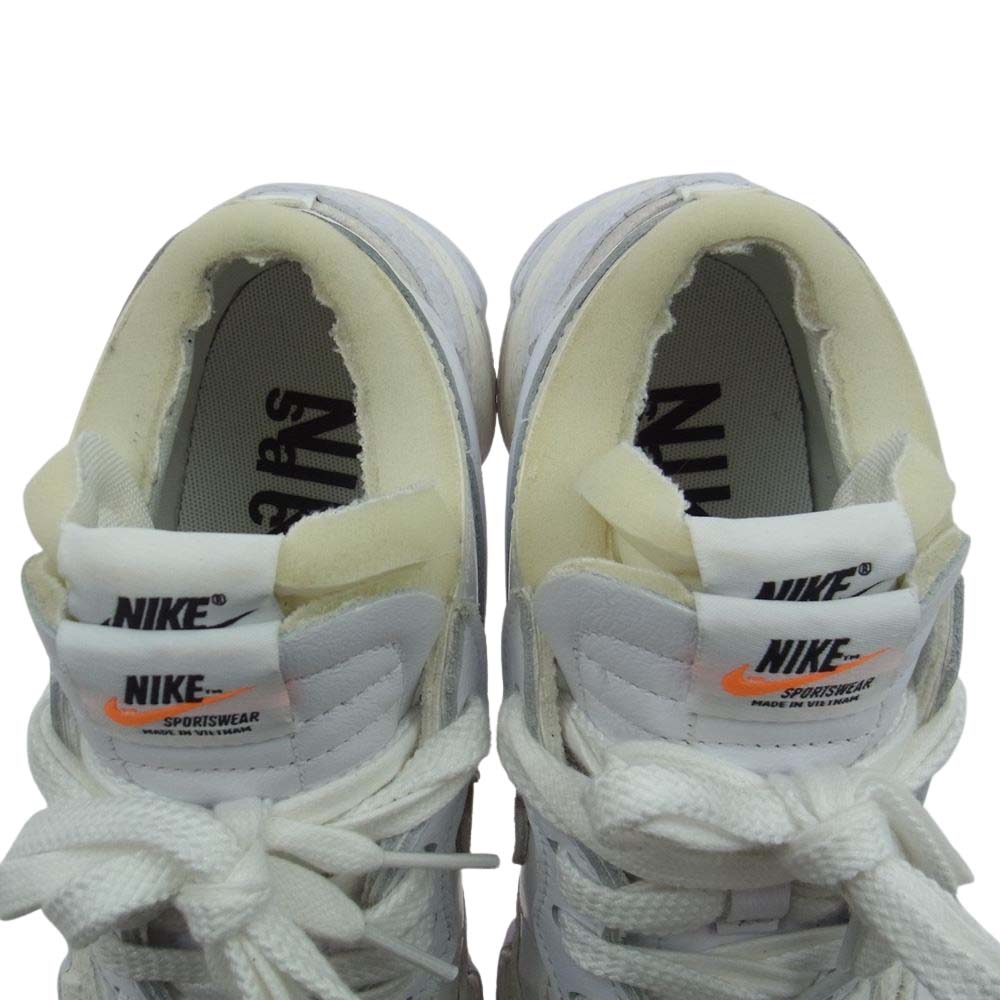 NIKE ナイキ DM6443-100 sacai サカイ Blazer Low ブレーザー ロー White Patent ホワイト パテント スニーカー ホワイト系 23.5cm【中古】