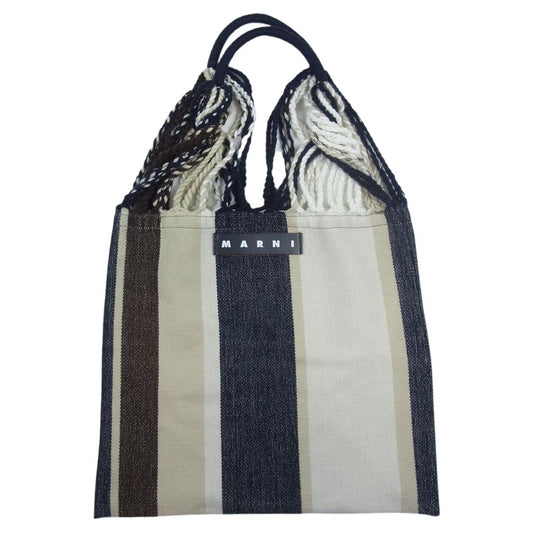MARNI マルニ ストライプ ハンモック トート バッグ マルチカラー系【中古】
