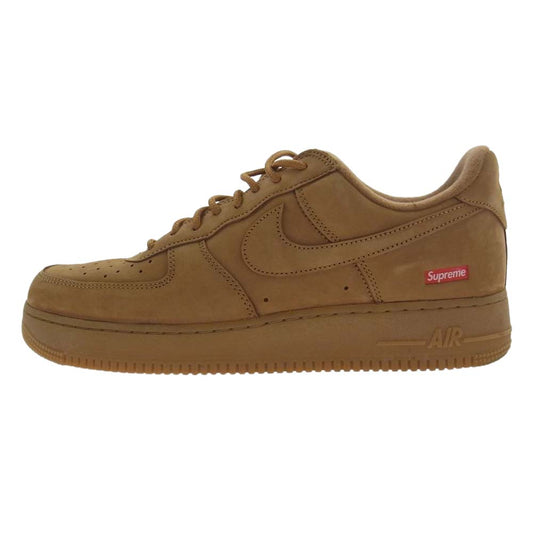 Supreme シュプリーム DN1555-200 × NIKE AIR FORCE 1 LOW WHEAT エアフォース ロー ウィート スニーカー  ブラウン系  29.5cm 【中古】