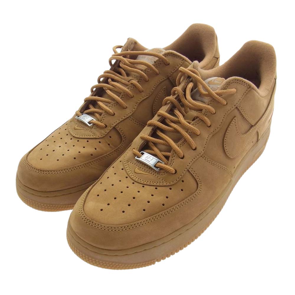 Supreme シュプリーム DN1555-200 × NIKE AIR FORCE 1 LOW WHEAT エアフォース ロー ウィート スニーカー  ブラウン系  29.5cm 【中古】