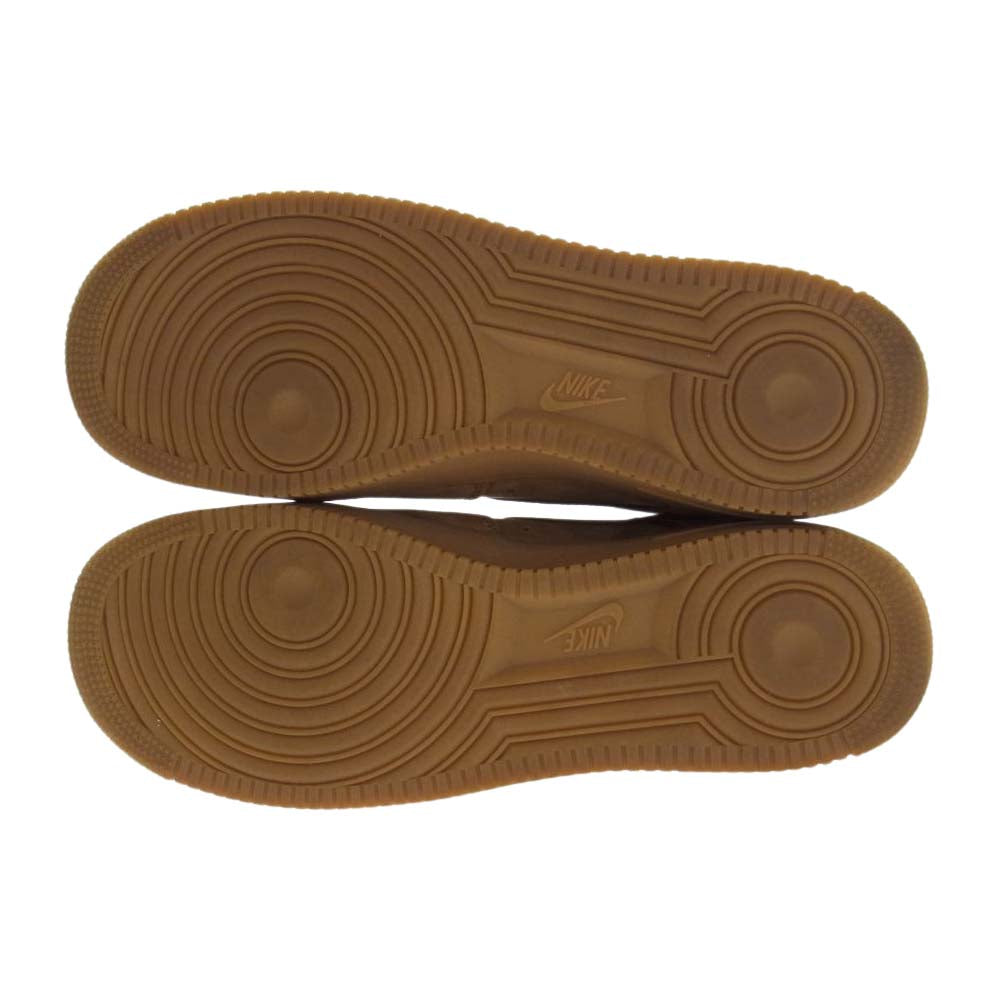 Supreme シュプリーム DN1555-200 × NIKE AIR FORCE 1 LOW WHEAT エアフォース ロー ウィート スニーカー  ブラウン系  29.5cm 【中古】