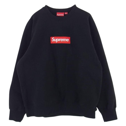 Supreme シュプリーム 22AW Box Logo Crewneck ボックスロゴ クルーネック スウェット ブラック系 L【中古】