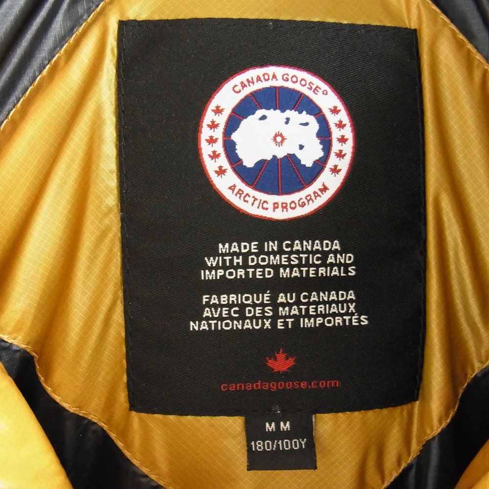 CANADA GOOSE カナダグース 2252M Crofton Puffer クロフトン パファー ダウン ジャケット イエロー系 M【中古】