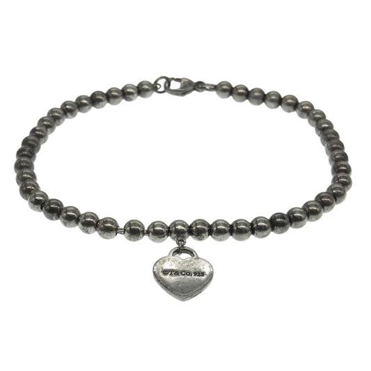 TIFFANY&Co. ティファニー リターン トゥ ミニ ハート ボールチェーン ブレスレット シルバー系【中古】